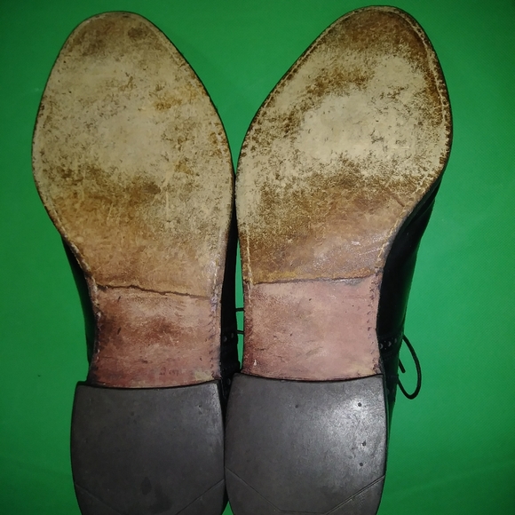 Chaussures Allen Edmonds Strand Richelieu Cuir Marron - Taille 8 US / 42 EU - Occasion Bon état